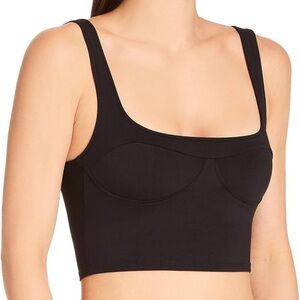 Only hearts Women's Black Crop Top